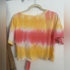 Tye dye cropped t shirt